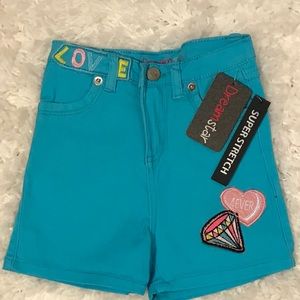 NWT ~ Dream Star Girls' Stretch Twill Shorts